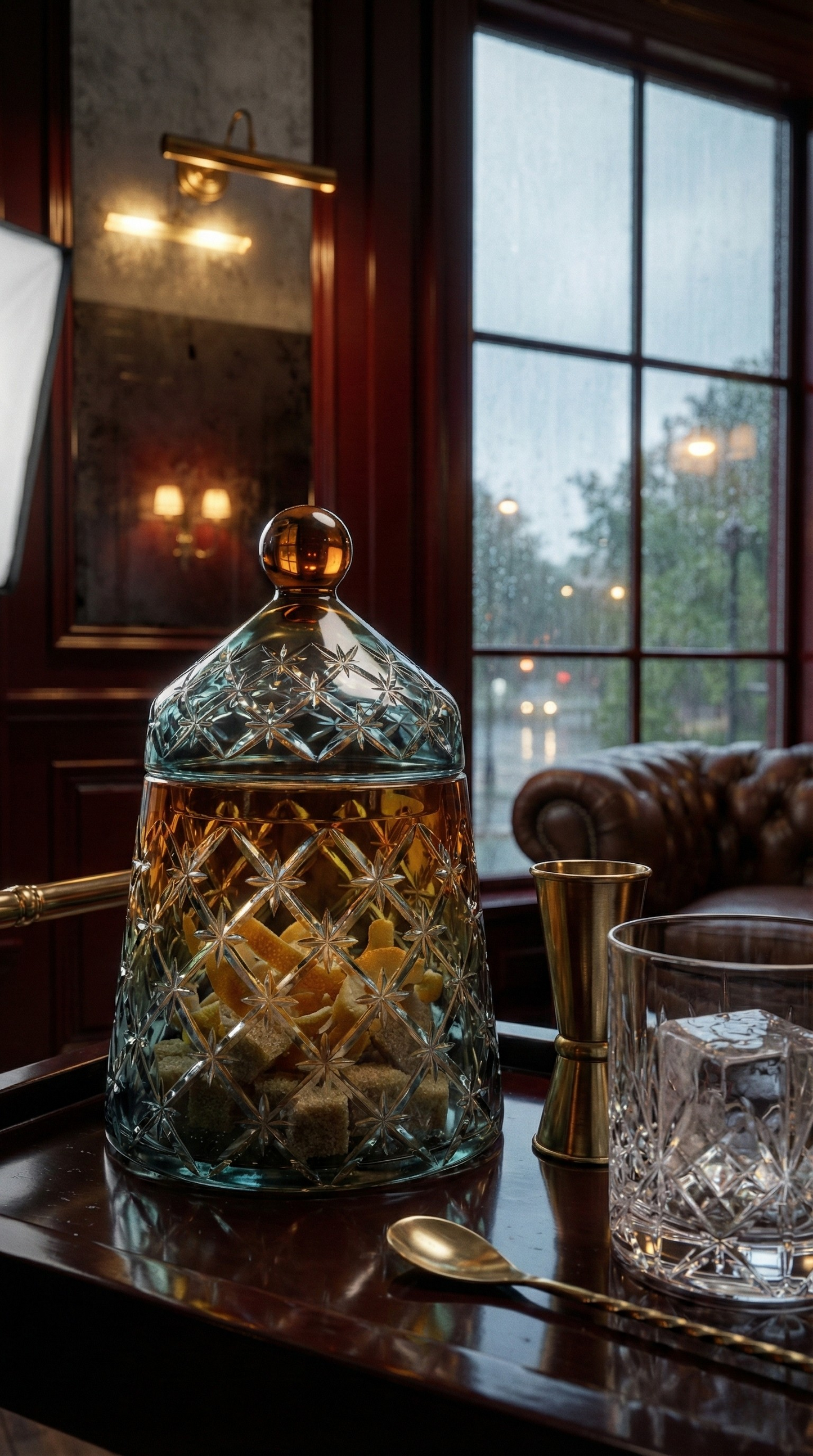 {{ vendor }} Aurivale Jar — handcrafted luxury glassware
