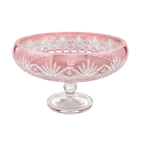 Coronet Pedestal Bowl (Orchid Rosé) — product view