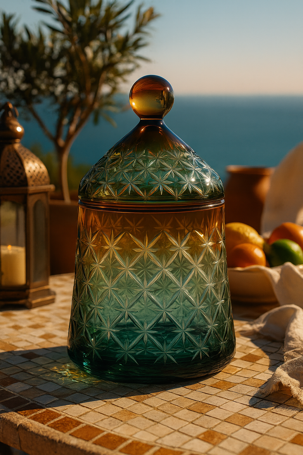 {{ vendor }} Aurivale Jar — handcrafted luxury glassware