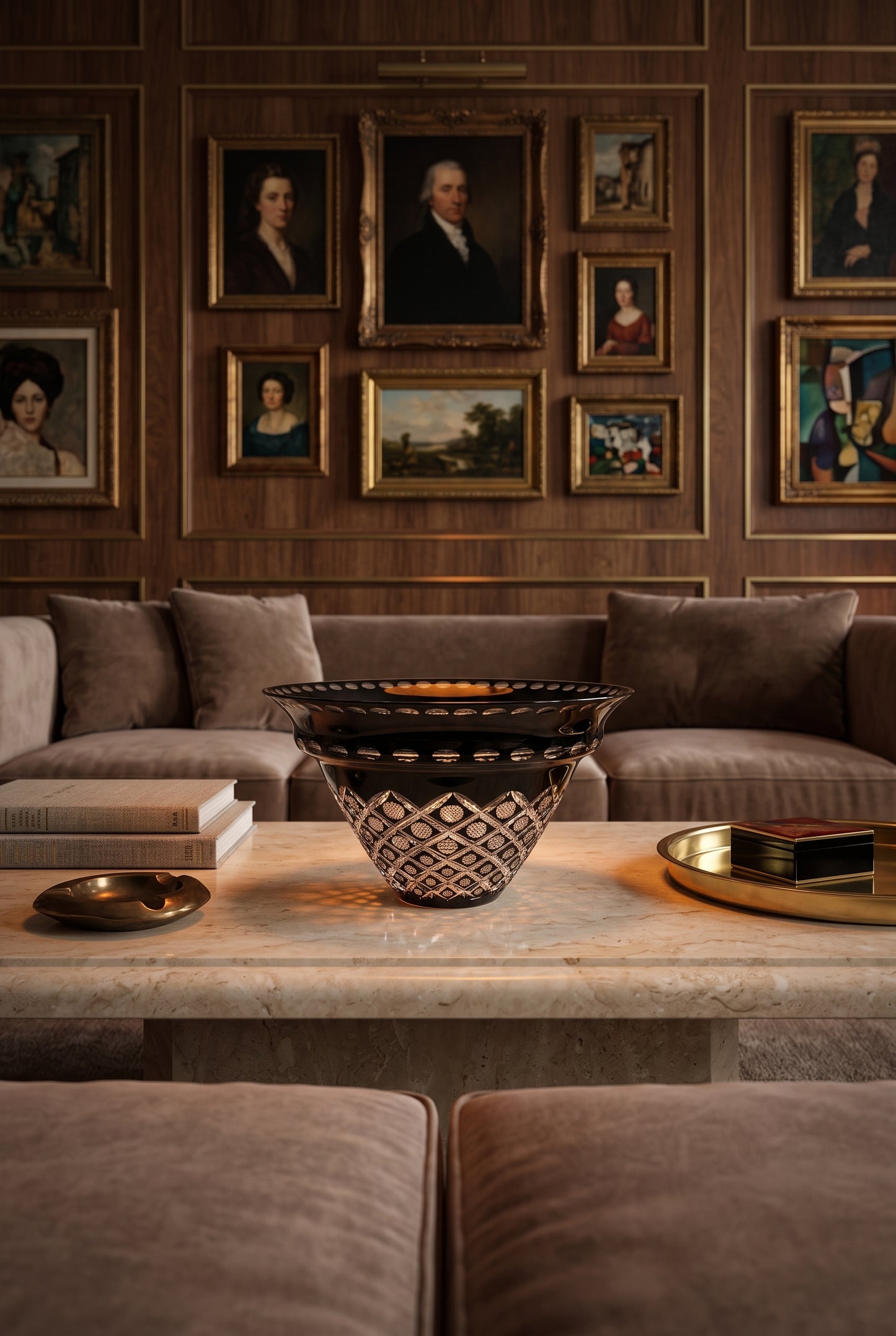 {{ vendor }} Noctura Crest Bowl — handcrafted luxury glassware