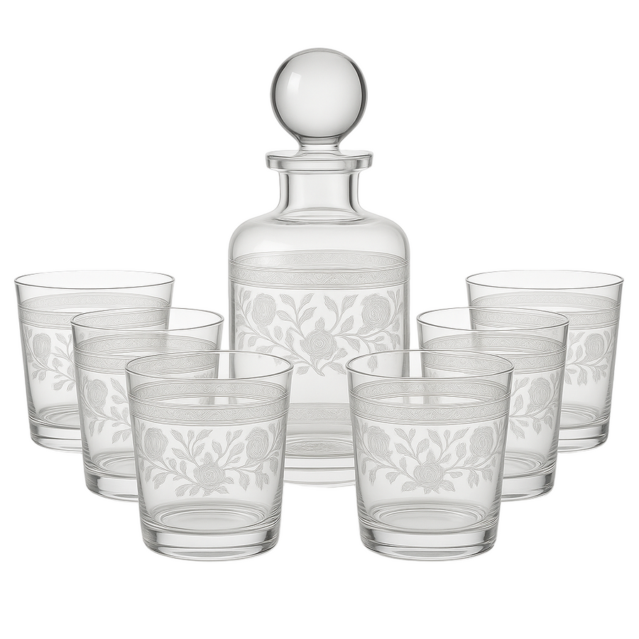 Filigrae Decanter & Tumbler Set (7-Piece)