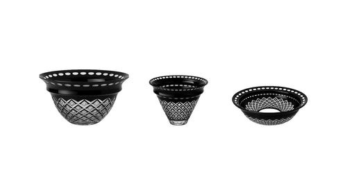 {{ vendor }} Noctura 3-Piece Collection — handcrafted luxury glassware