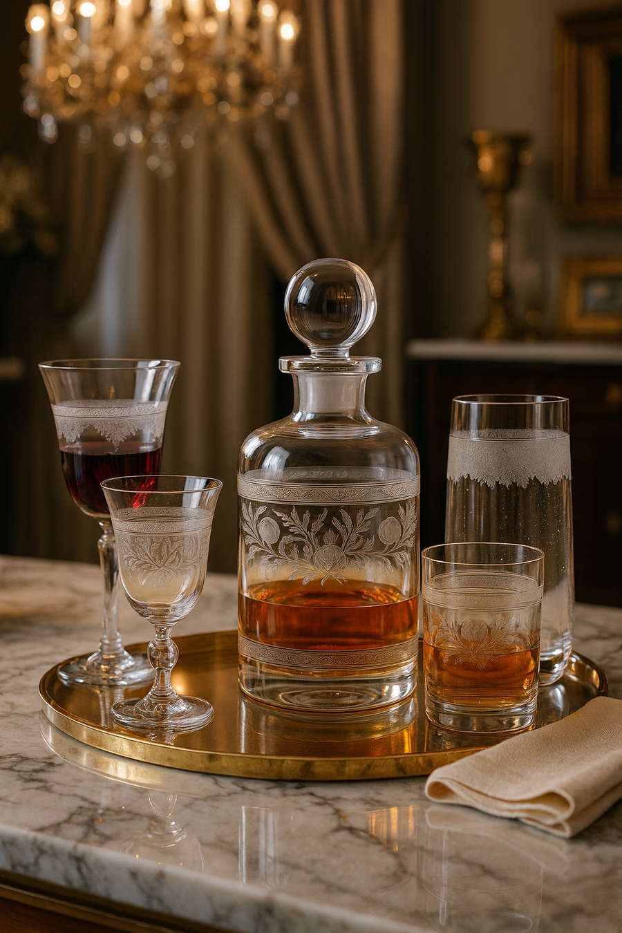 Filigrae Collection – Complete Set (19-Piece) in an interior setting
