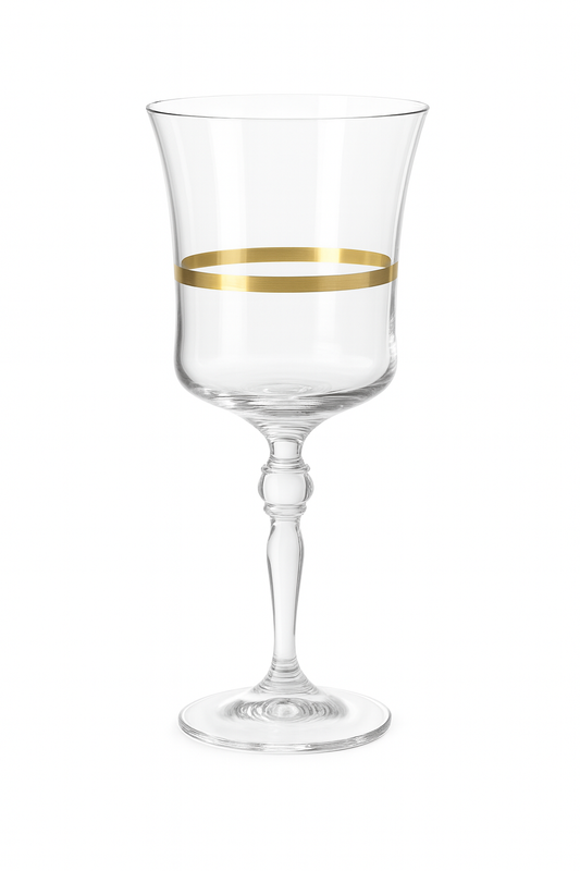 {{ vendor }} Corda Gold Goblet — handcrafted luxury glassware