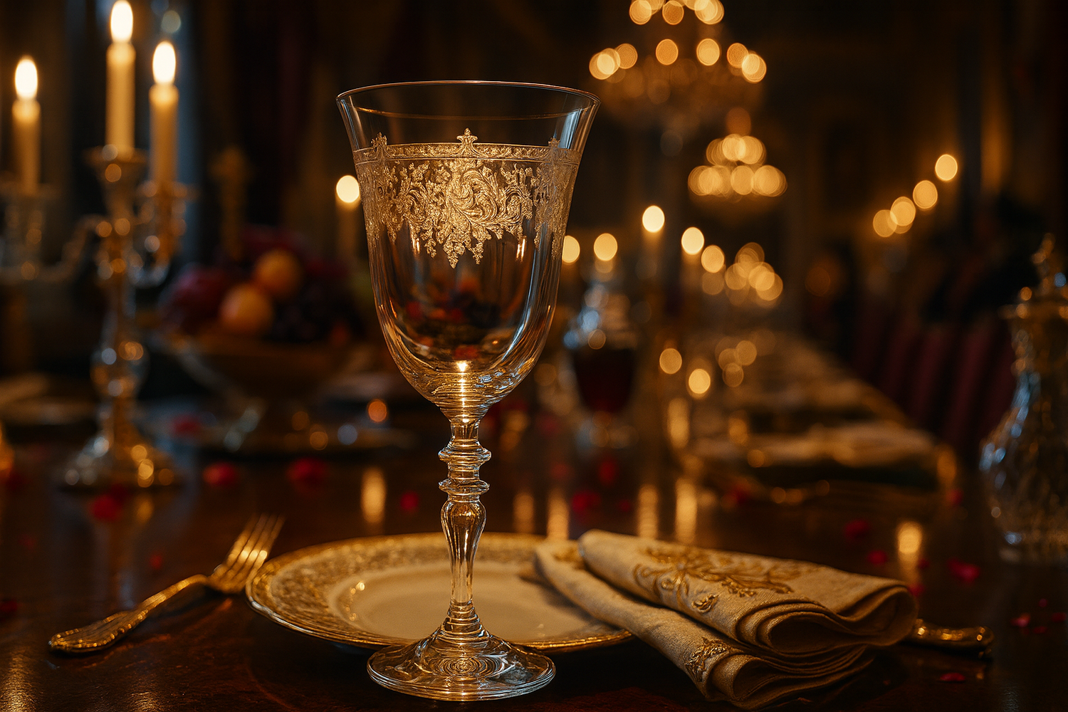 {{ vendor }} Filigrae Goblet — handcrafted luxury glassware