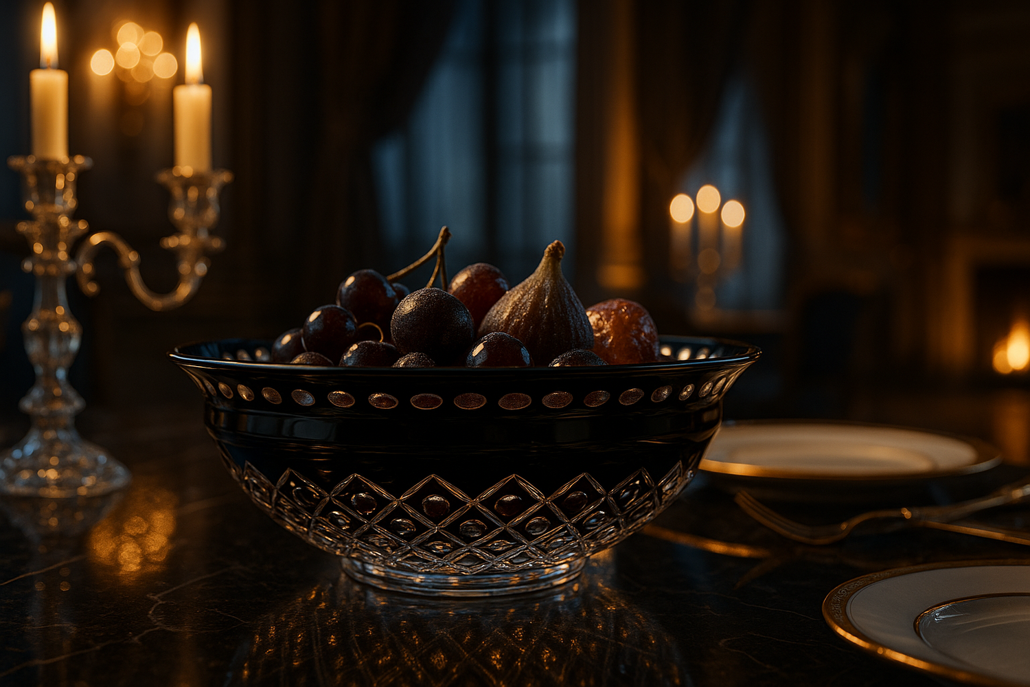{{ vendor }} Noctura 3-Piece Collection — handcrafted luxury glassware