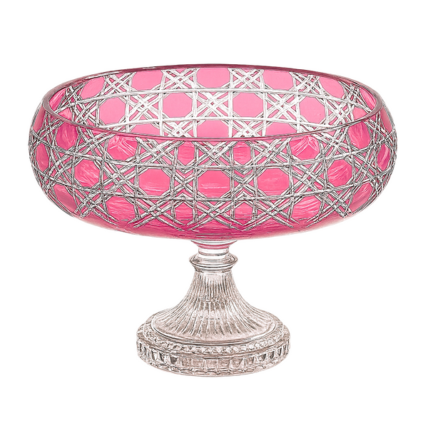 {{ vendor }} Verdura Pedestal Bowl (Orchid Rosé) — handcrafted luxury glassware