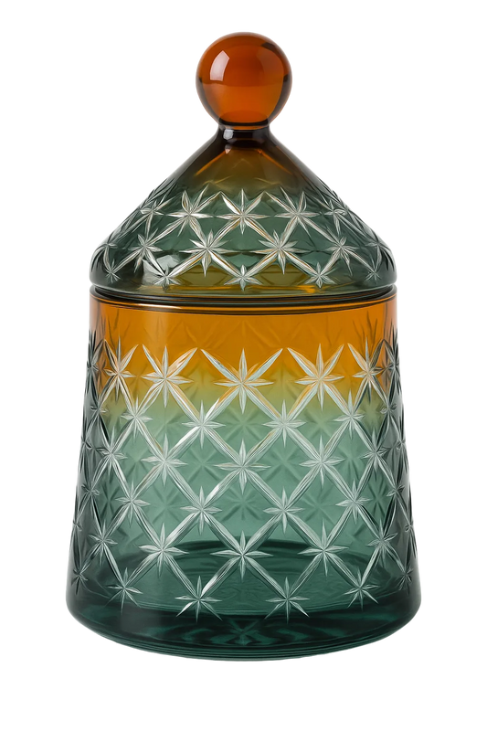 {{ vendor }} Aurivale Jar — handcrafted luxury glassware