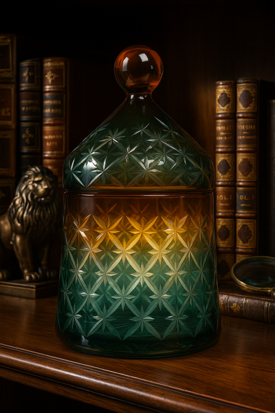 {{ vendor }} Aurivale Jar — handcrafted luxury glassware