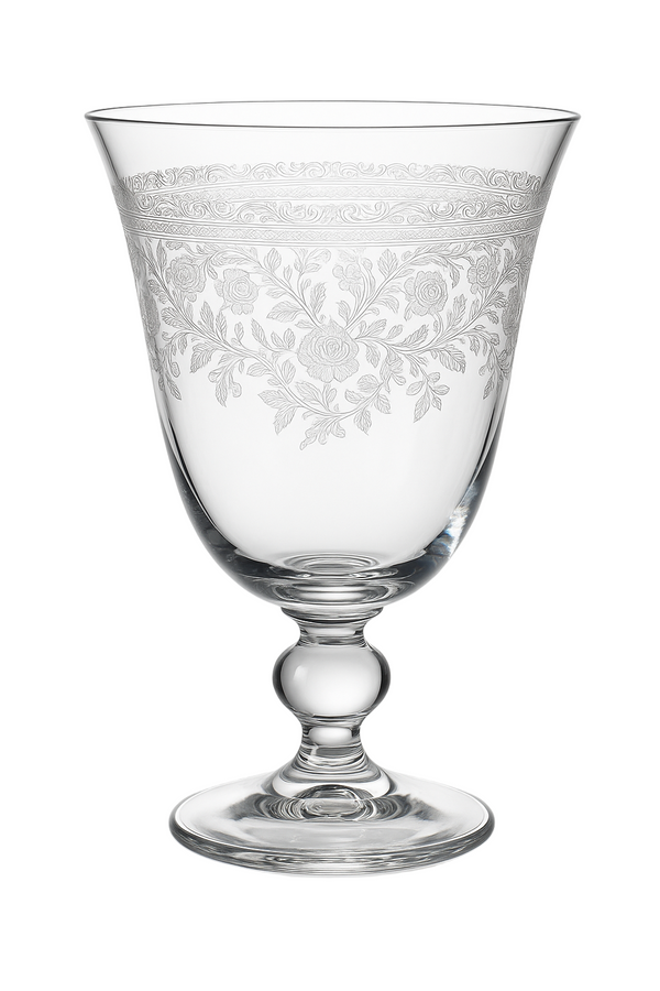 {{ vendor }} Filigrae Water Goblet — handcrafted luxury glassware