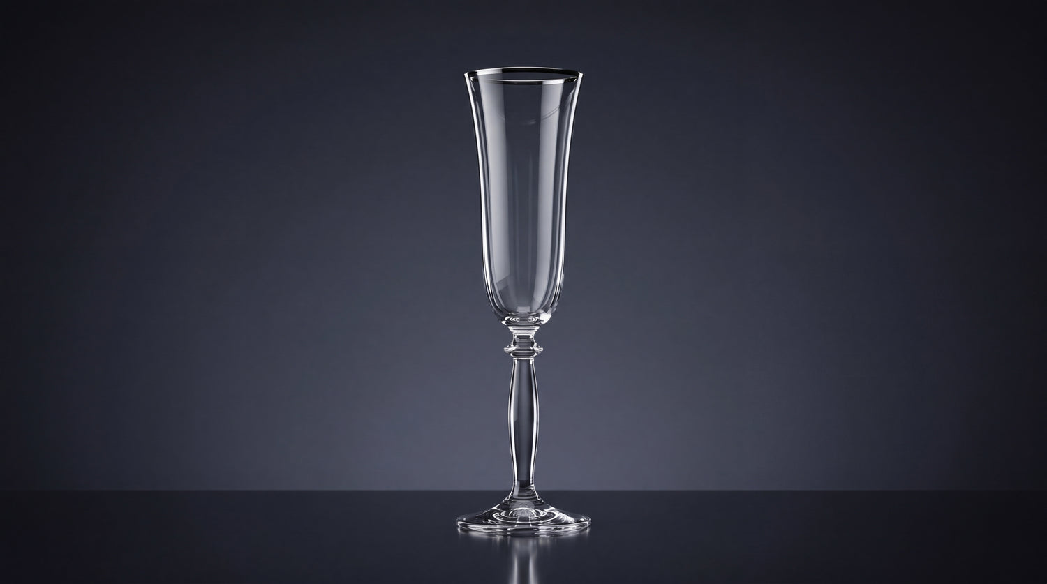 {{ vendor }} Platora Champagne Flute — handcrafted luxury glassware
