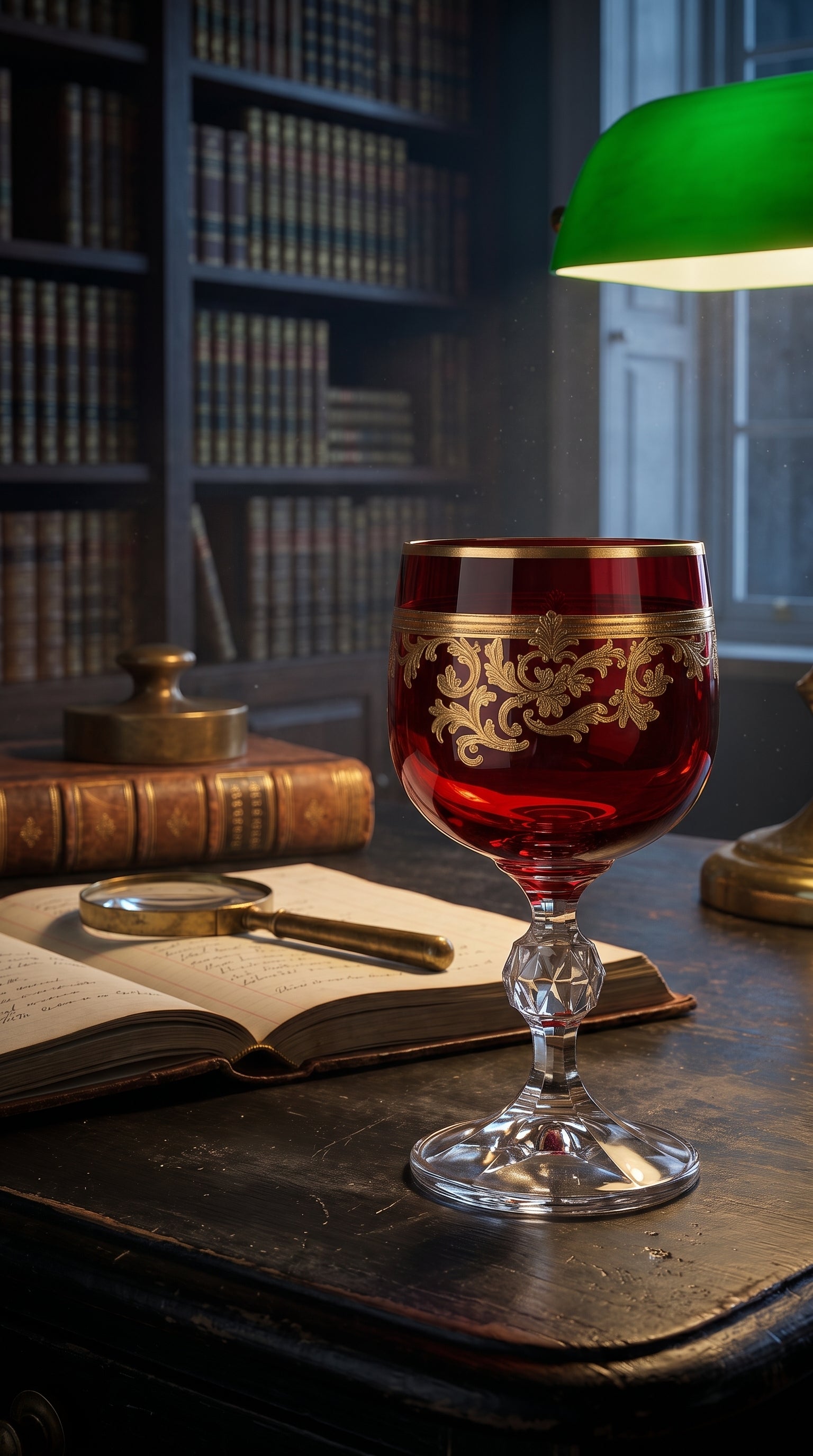 Roccaré Cordial Goblet (Crimson Red) — view 4