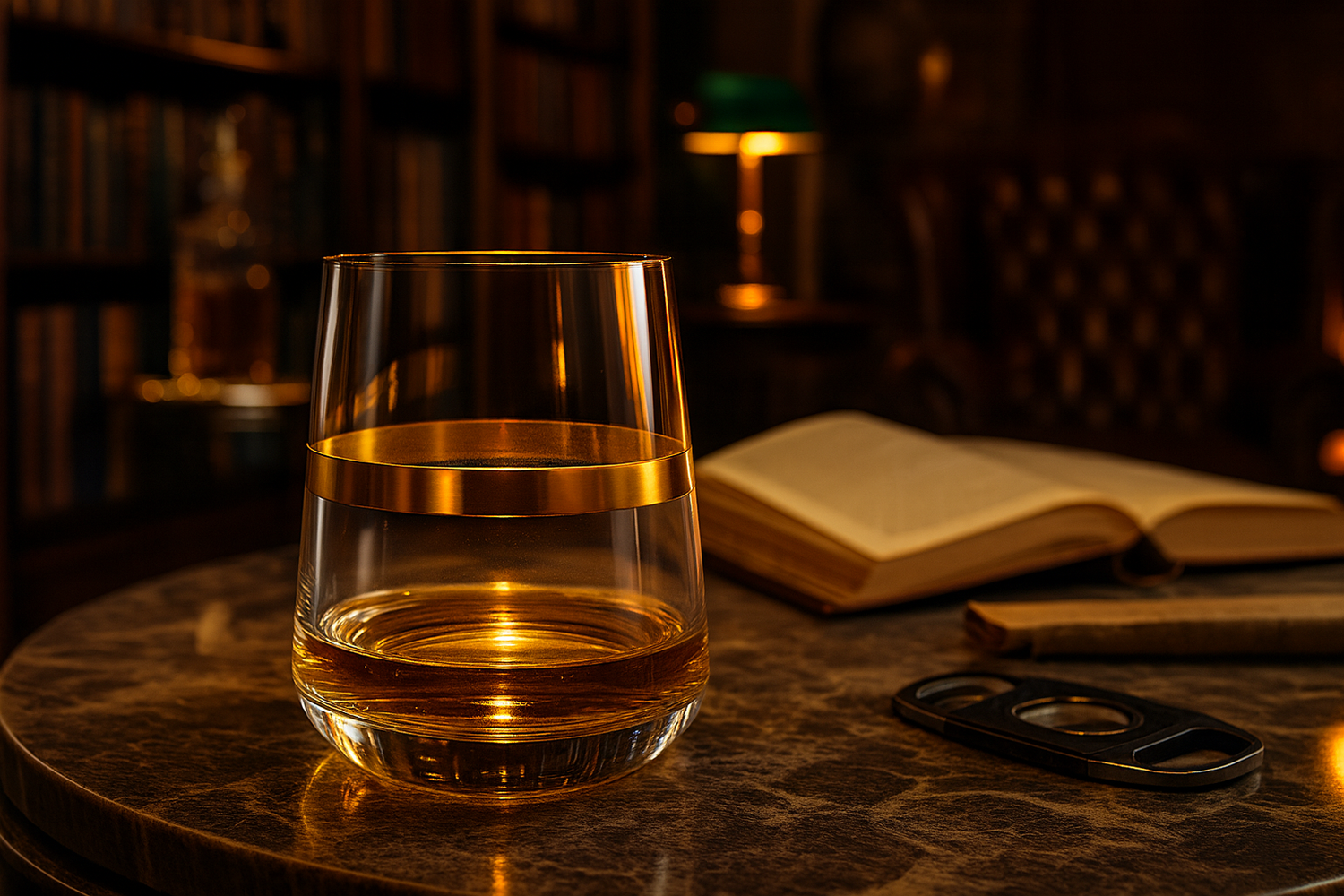 {{ vendor }} Corda Gold Tumbler — handcrafted luxury glassware
