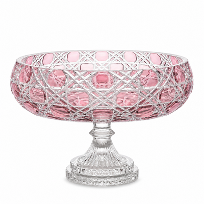 {{ vendor }} Verdura Pedestal Bowl (Orchid Rosé) — handcrafted luxury glassware