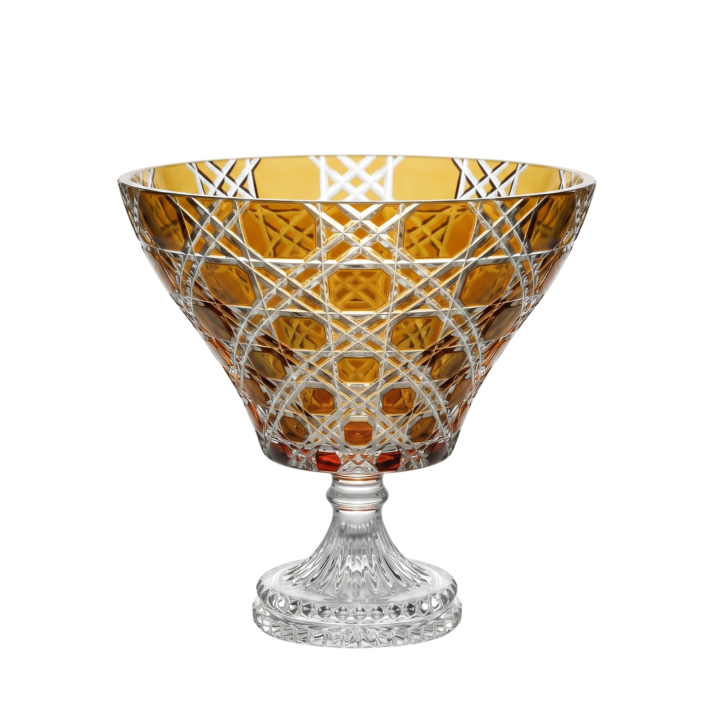 {{ vendor }} Verdura Trumpet Vase (Sunlit Amber) — handcrafted luxury glassware