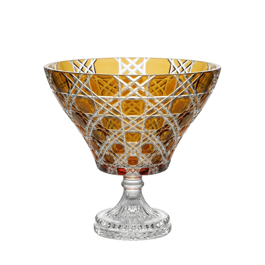 {{ vendor }} Verdura Trumpet Vase (Sunlit Amber) — handcrafted luxury glassware