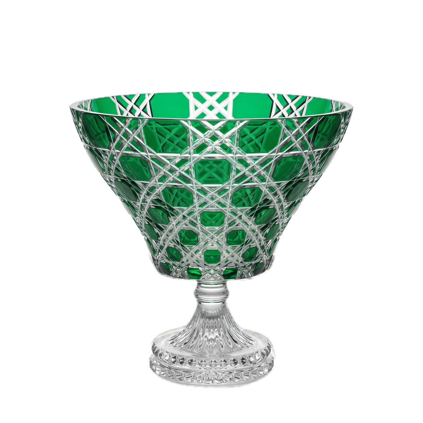 {{ vendor }} Verdura Trumpet Vase (Sylvan Emerald) — handcrafted luxury glassware