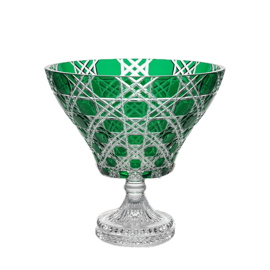 {{ vendor }} Verdura Trumpet Vase (Sylvan Emerald) — handcrafted luxury glassware