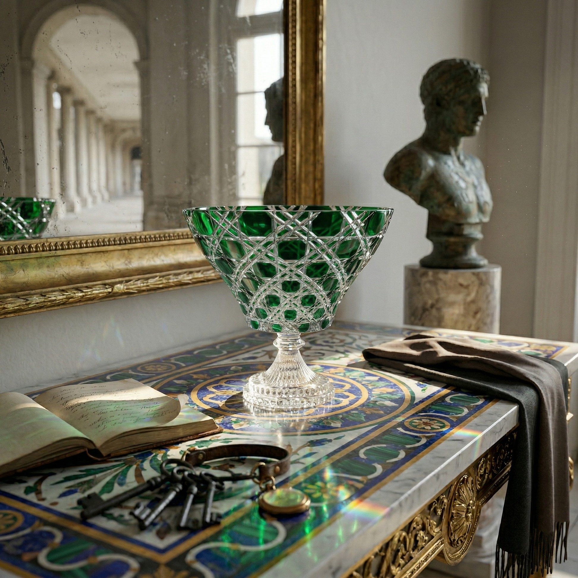 Verdura Trumpet Vase (Sylvan Emerald) — view 2