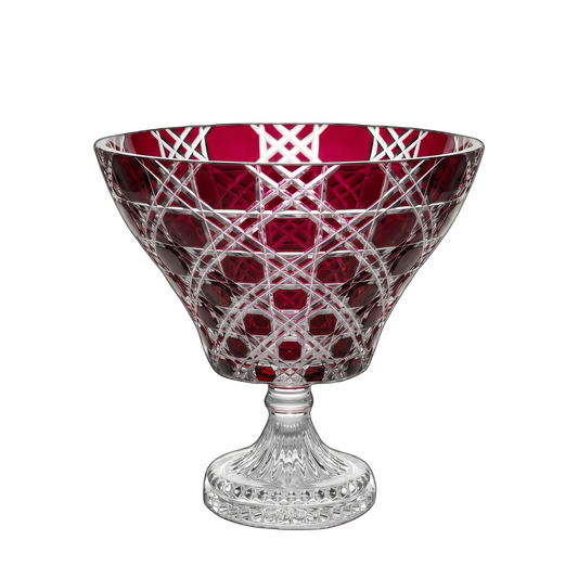 {{ vendor }} Verdura Trumpet Vase (Crimson Red) — handcrafted luxury glassware