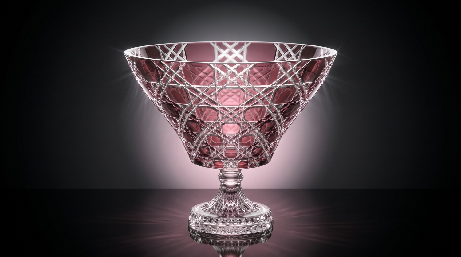 {{ vendor }} Verdura Trumpet Vase (Orchid Rosé) — handcrafted luxury glassware