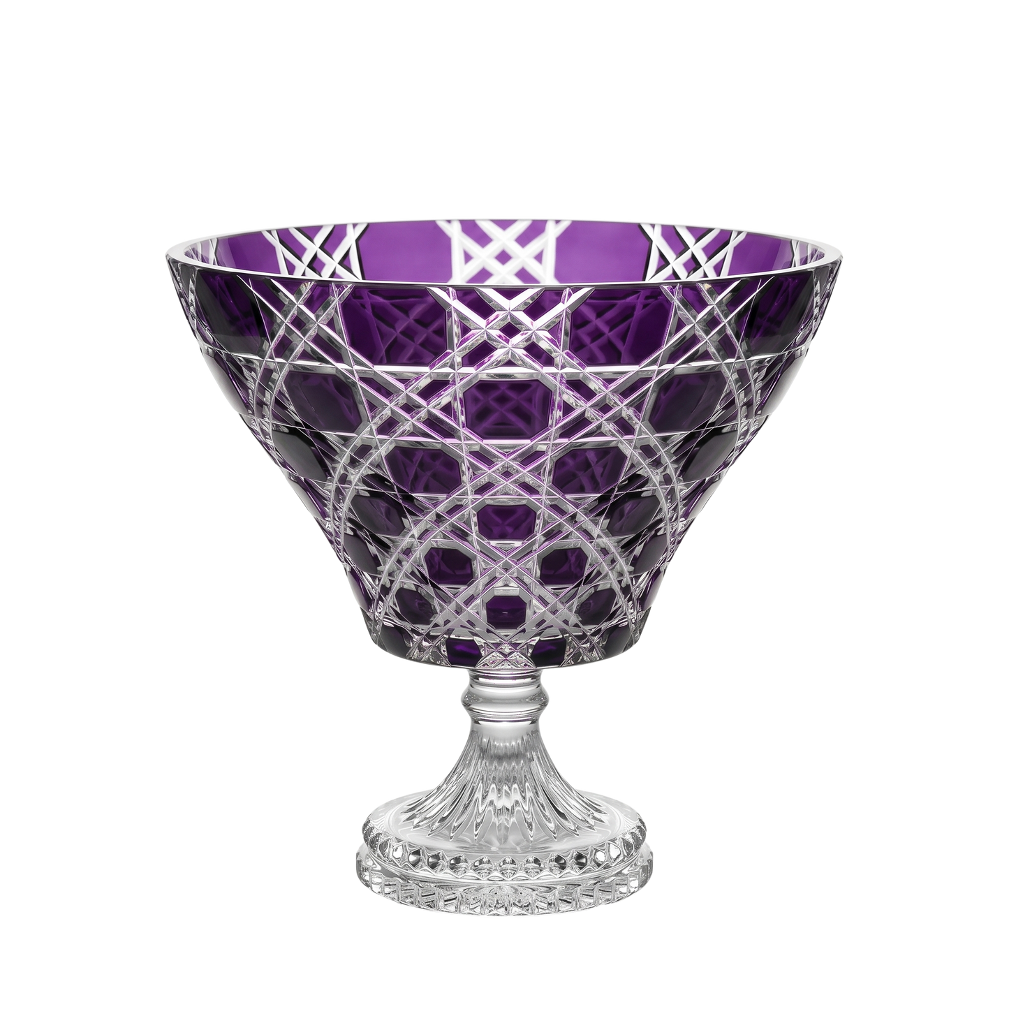 {{ vendor }} Verdura Trumpet Vase (Regal Violet) — handcrafted luxury glassware