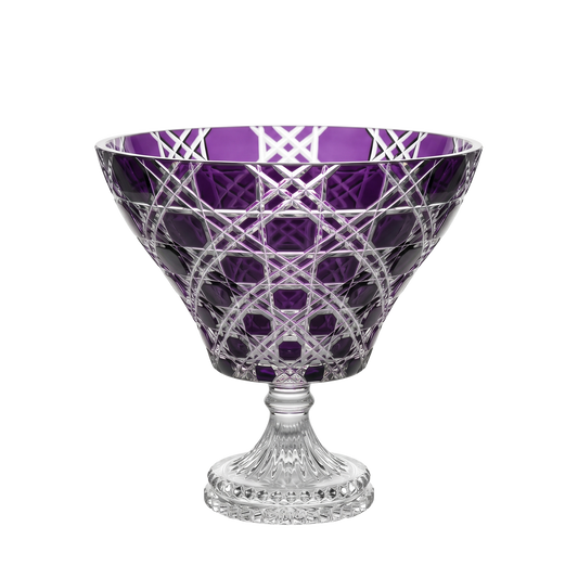 {{ vendor }} Verdura Trumpet Vase (Regal Violet) — handcrafted luxury glassware