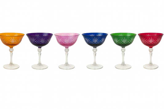 {{ vendor }} Veyra 6-Piece Coupe Set — Complete Color Collection — handcrafted luxury glassware