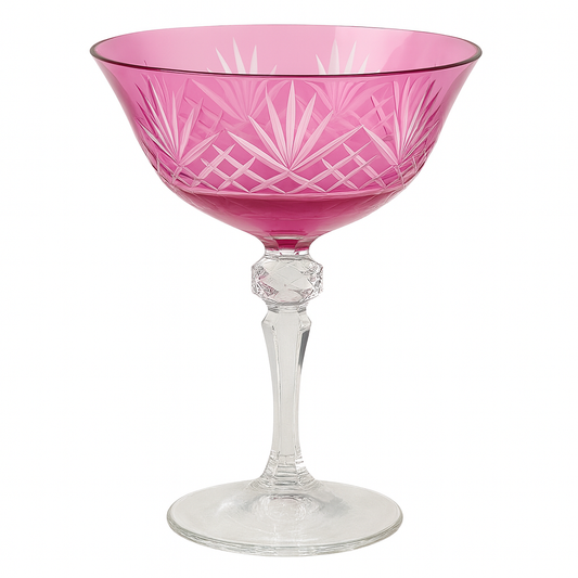 {{ vendor }} Veyra Coupe (Orchid Rosé) — handcrafted luxury glassware